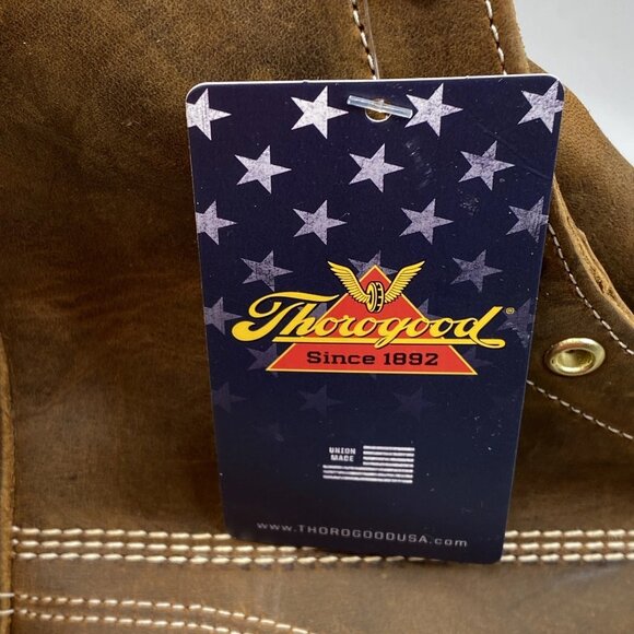 Thorogood Brown Leather Steel Toe Work Boots main image 8